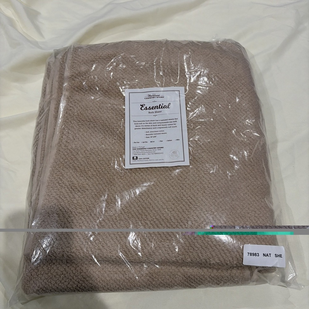 the vermont country store essential bath sheet  Towel  Made in Portugal